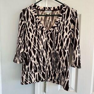 Black and White Patterned Top